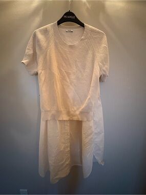 RIANI two pieces dress Minimalist Ivory Knit  Dress